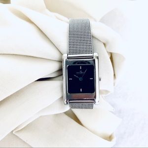 Skagen Denmark Watch Silver Mesh Bank